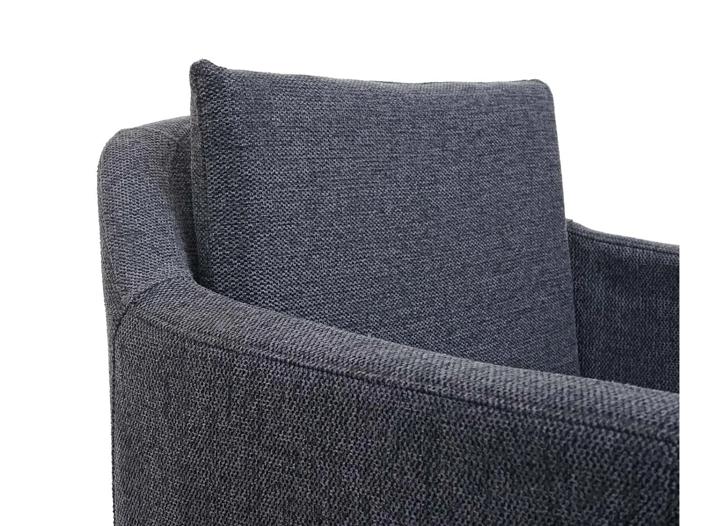 Set 6x poltrone sedie pranzo soggiorno Lounge MCW-H93 ~ tessuto grigio scuro