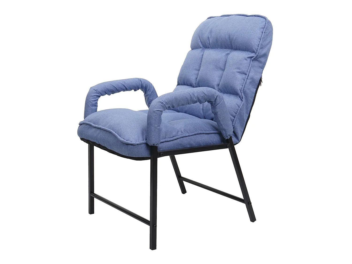 Chaise de salle à manger MCW-K40,  tissu/textile bleu