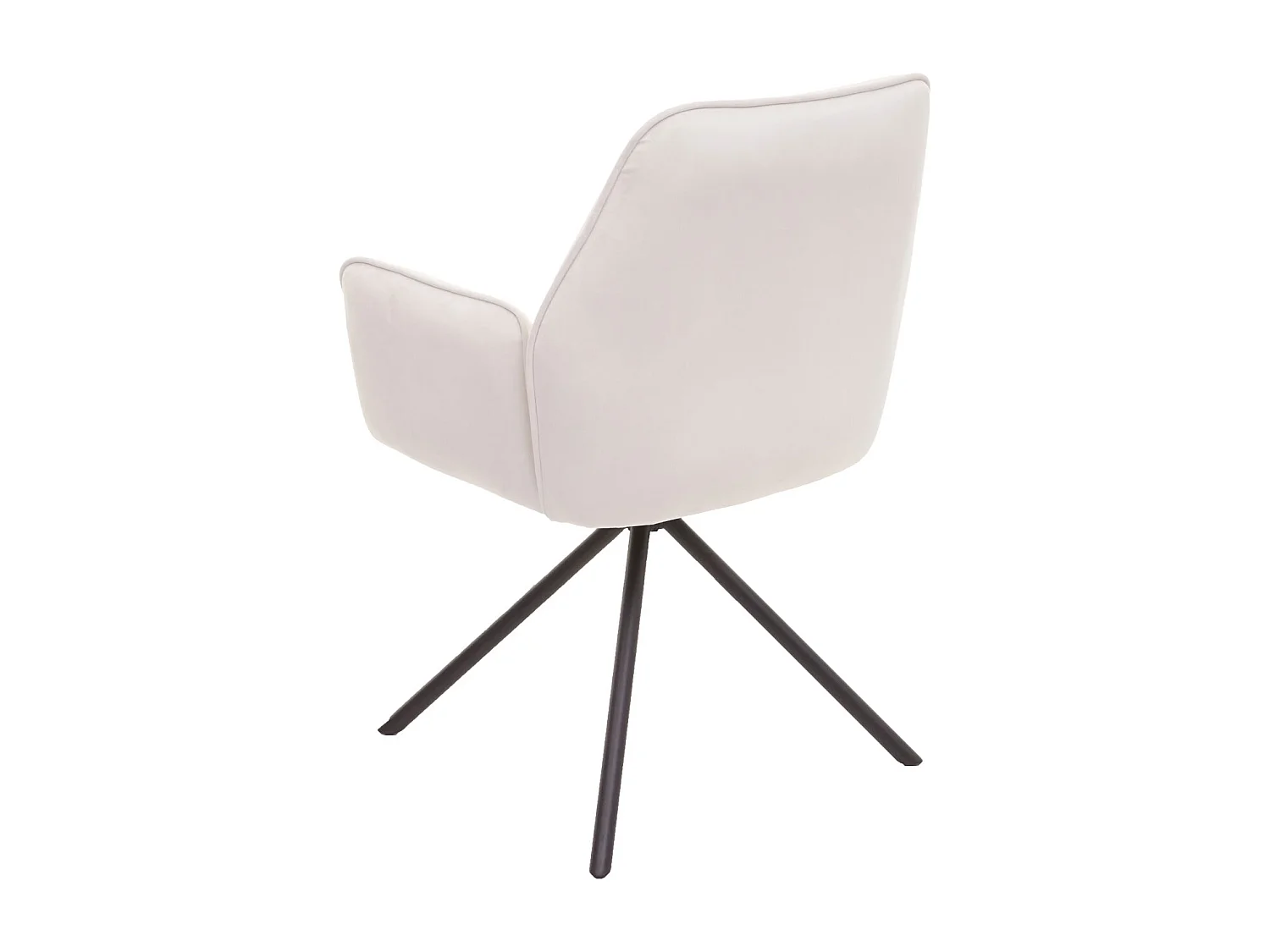 Eetkamerstoel MCW-G67,  crème-beige, zwarte poten