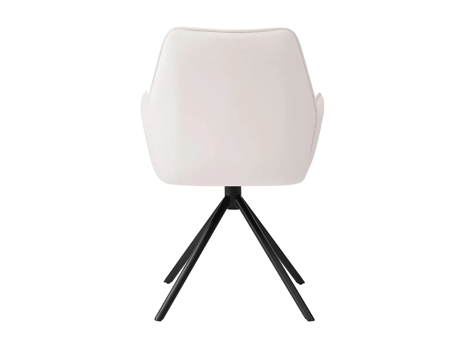 Eetkamerstoel MCW-G67,  crème-beige, zwarte poten