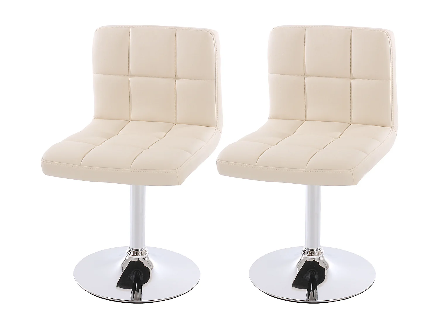 Eetkamerstoel Cadiz (set van 2),  crème