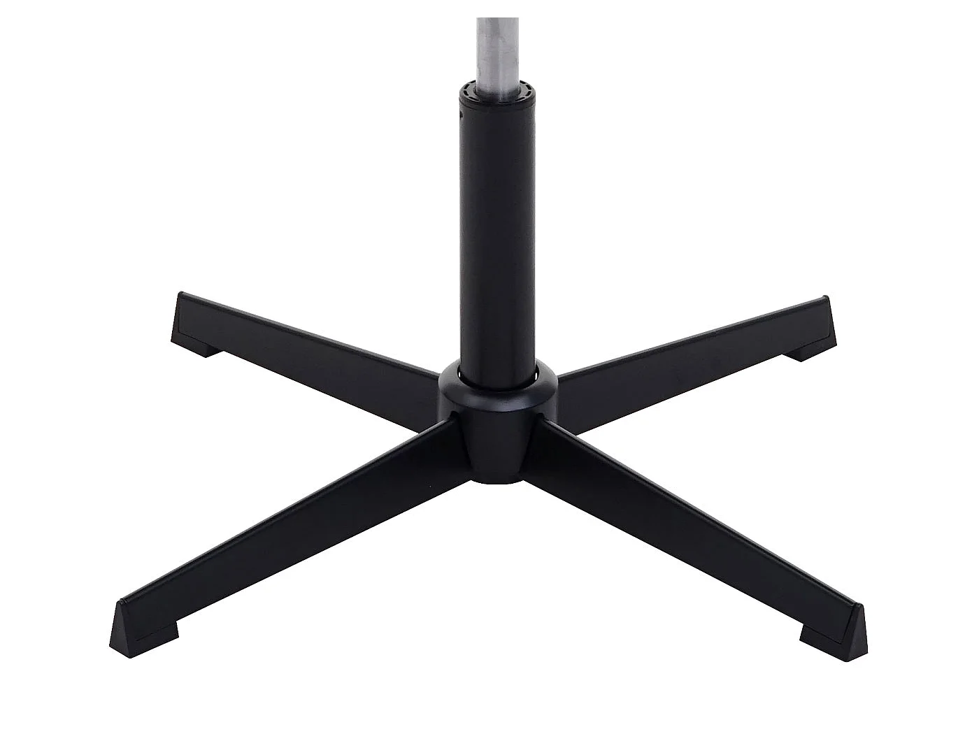 Krzesło do jadalni MCW-A50 IV (zestaw 6 sztuk),  imitacja skóry, kremowy, czarna podstawa