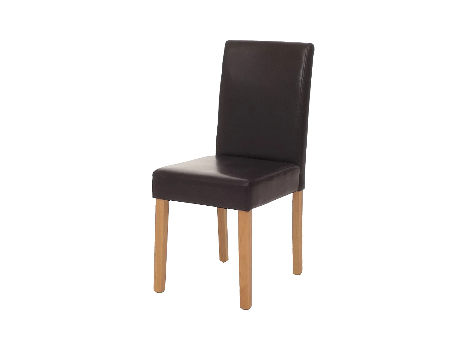 Chaise de salle à manger Littau,  marron, pieds clairs