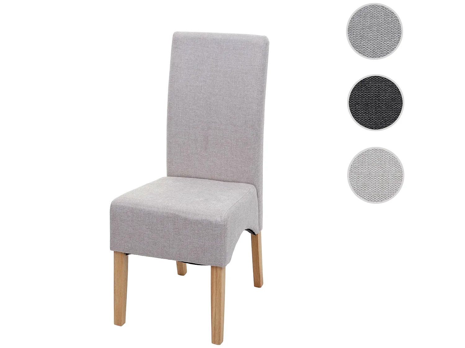 Eetkamerstoel Crotone,  crème-beige, lichtgekleurde poten