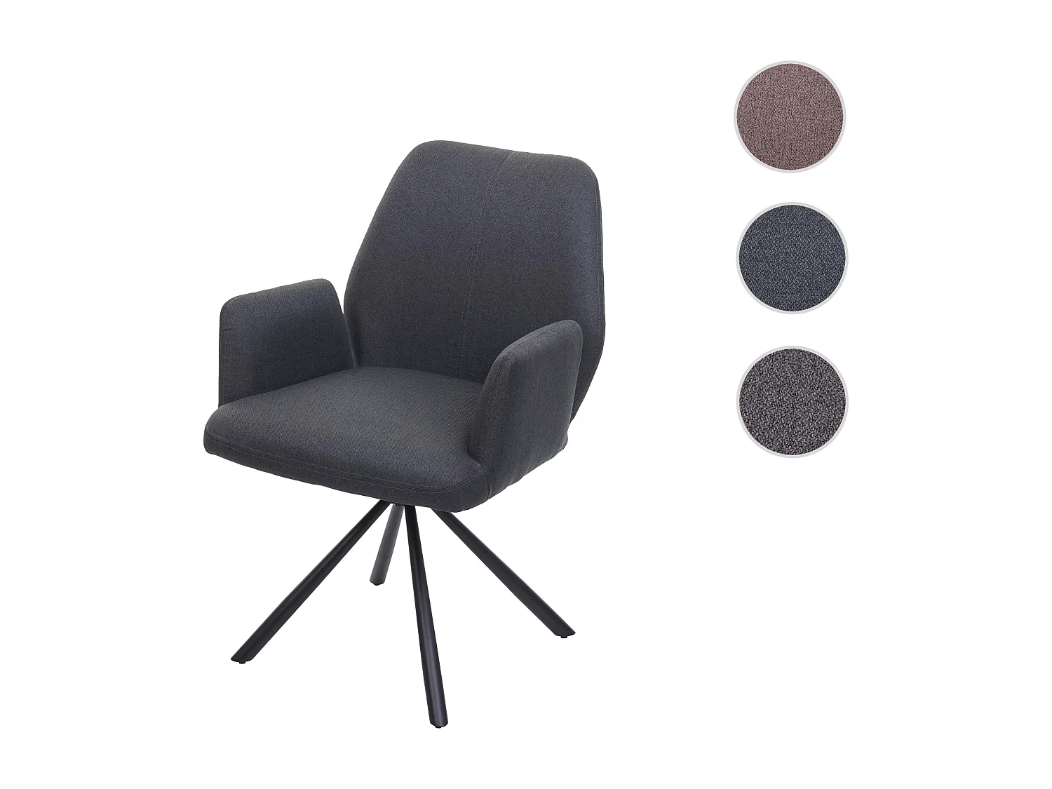 Krzesło do jadalni MCW-H71,  ciemnoszary