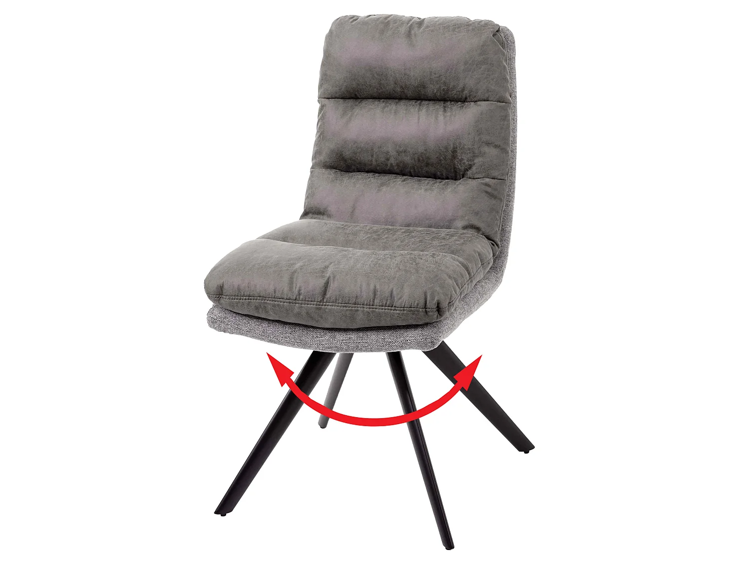 Chaise de salle à manger MCW-G66,  gris clair-gris