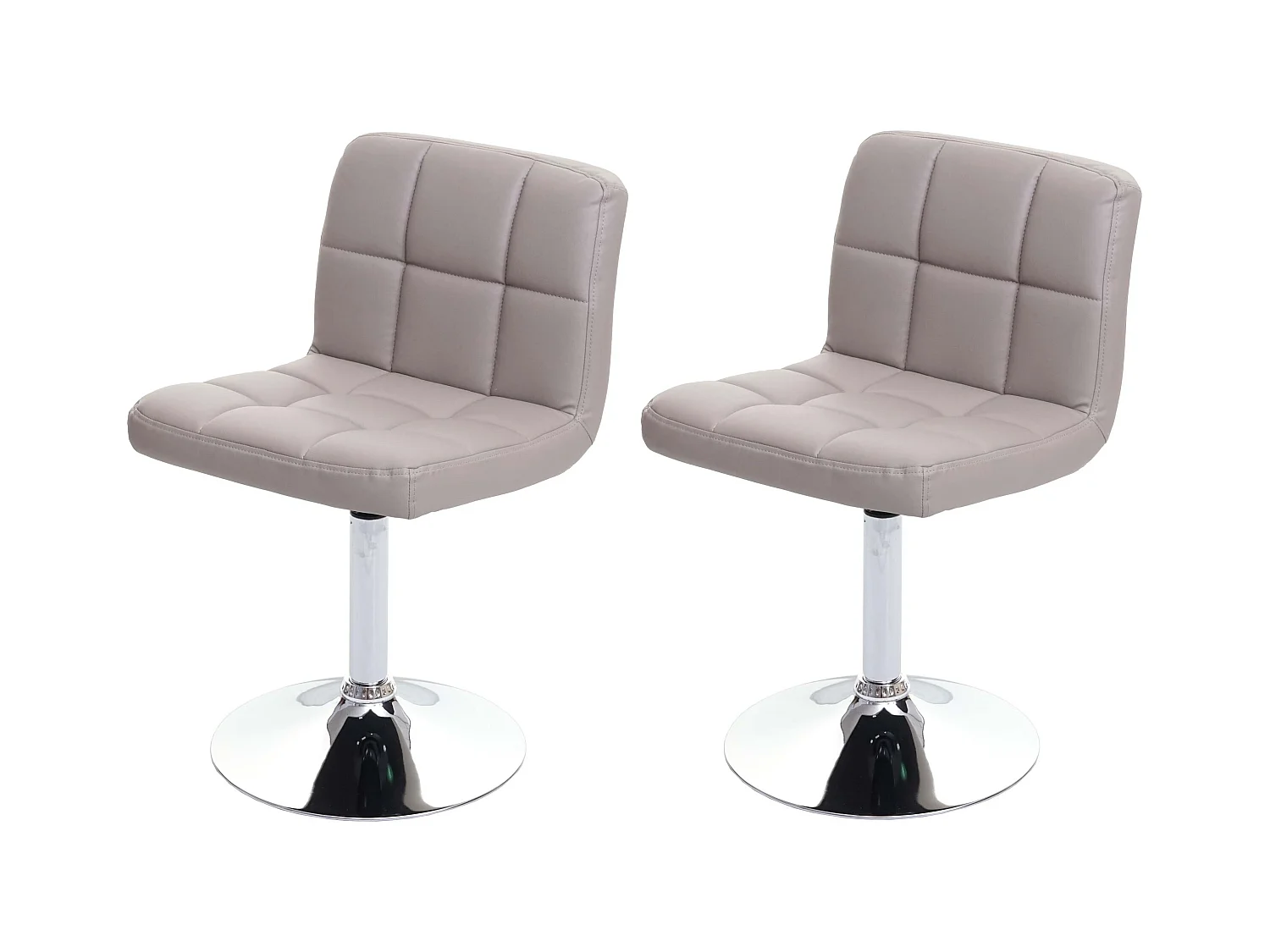 Chaise de salle à manger Cadiz (lot de 2),  taupe-gris