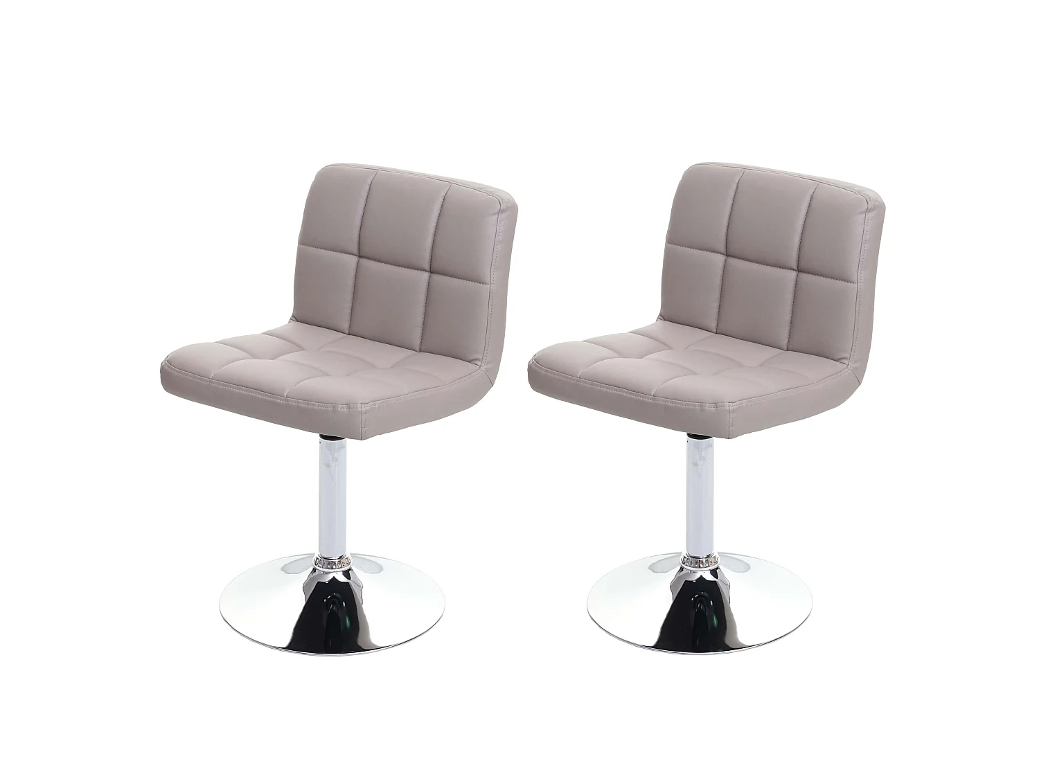 Cadeira de jantar Cadiz (conjunto de 2),  cinzento-taupe