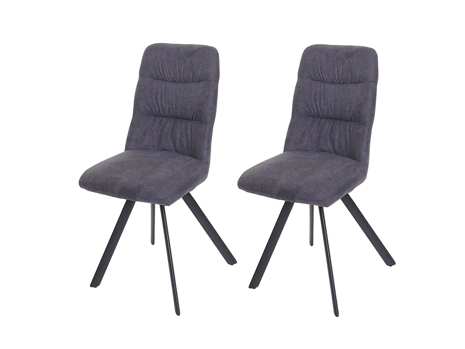 Eetkamerstoel MCW-J69 (set van 2),  antraciet