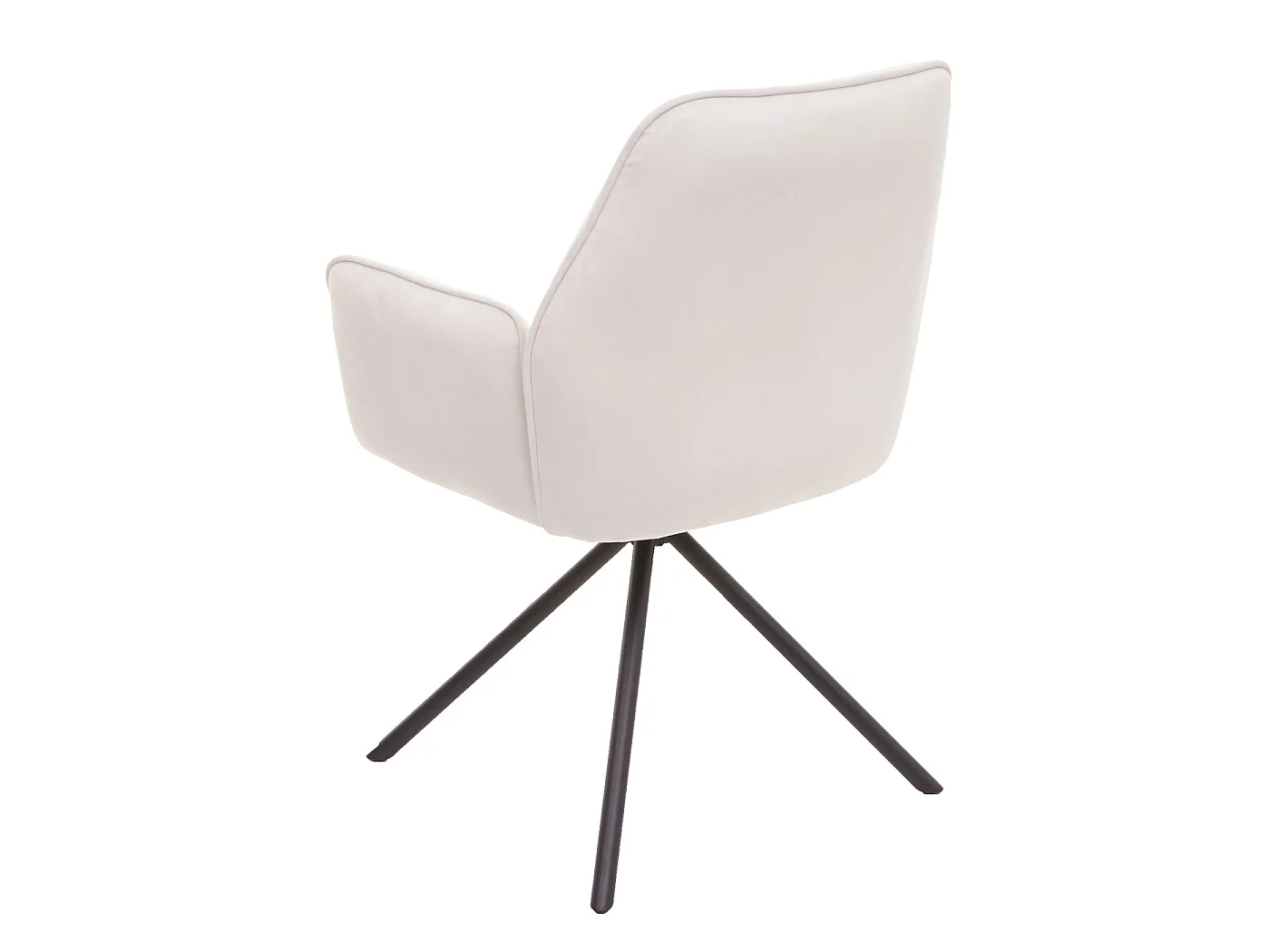 Chaise de salle à manger MCW-G67 (lot de 6),  velours, crème-beige