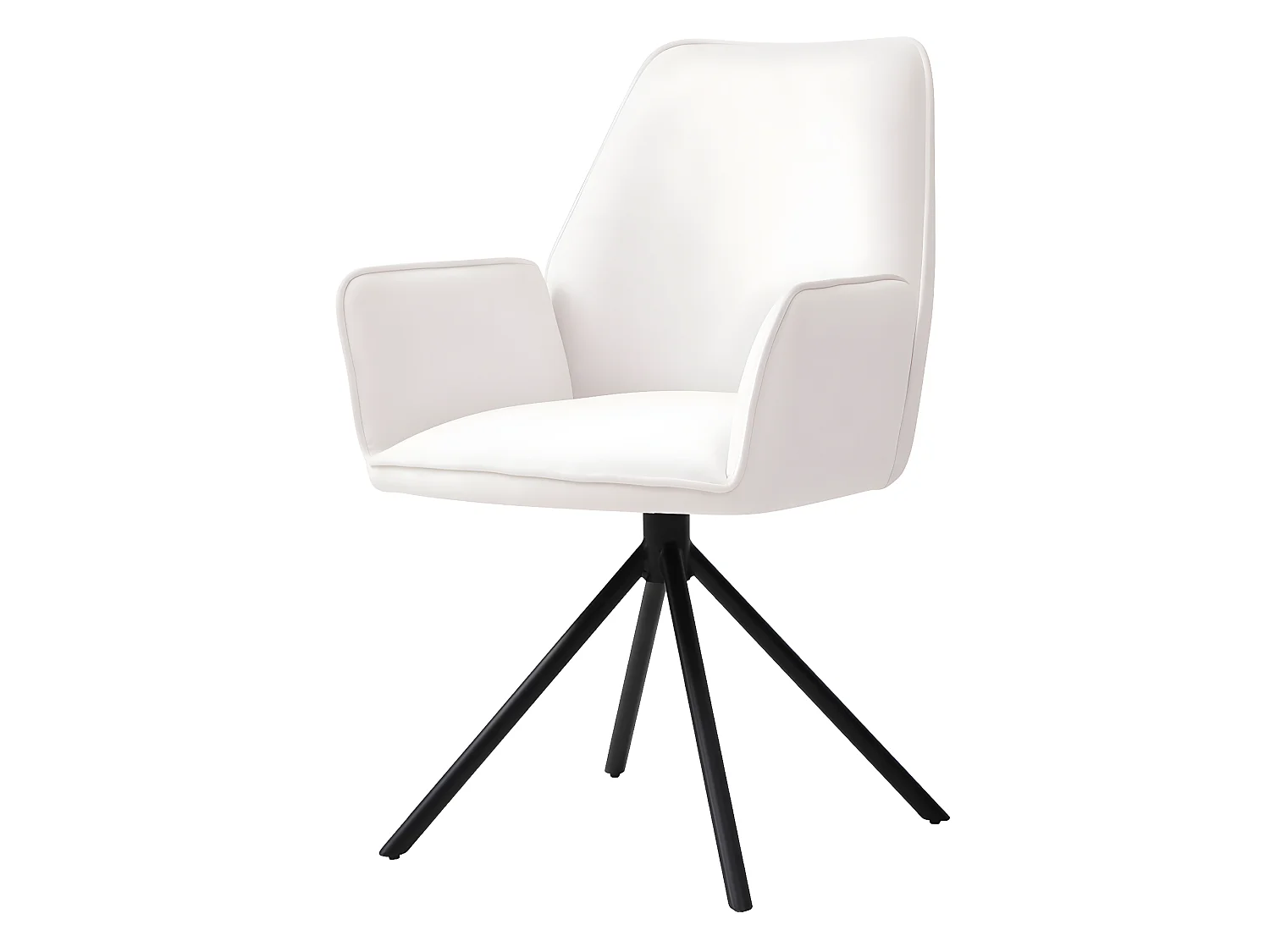 Chaise de salle à manger MCW-G67 (lot de 6),  velours, crème-beige