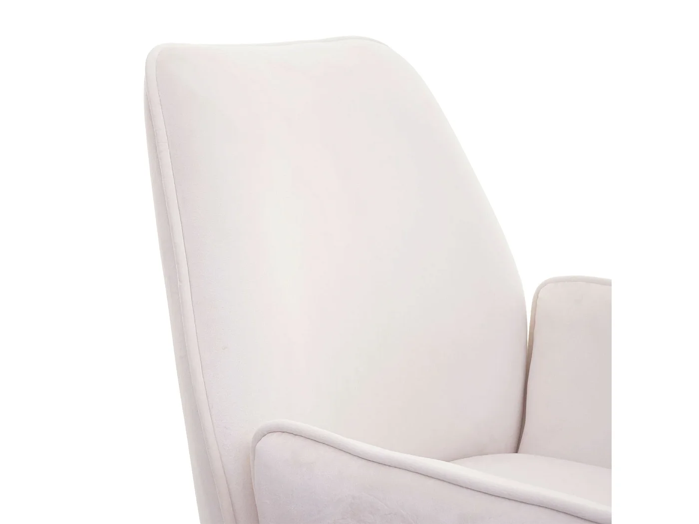 Chaise de salle à manger MCW-G67 (lot de 6),  velours, crème-beige