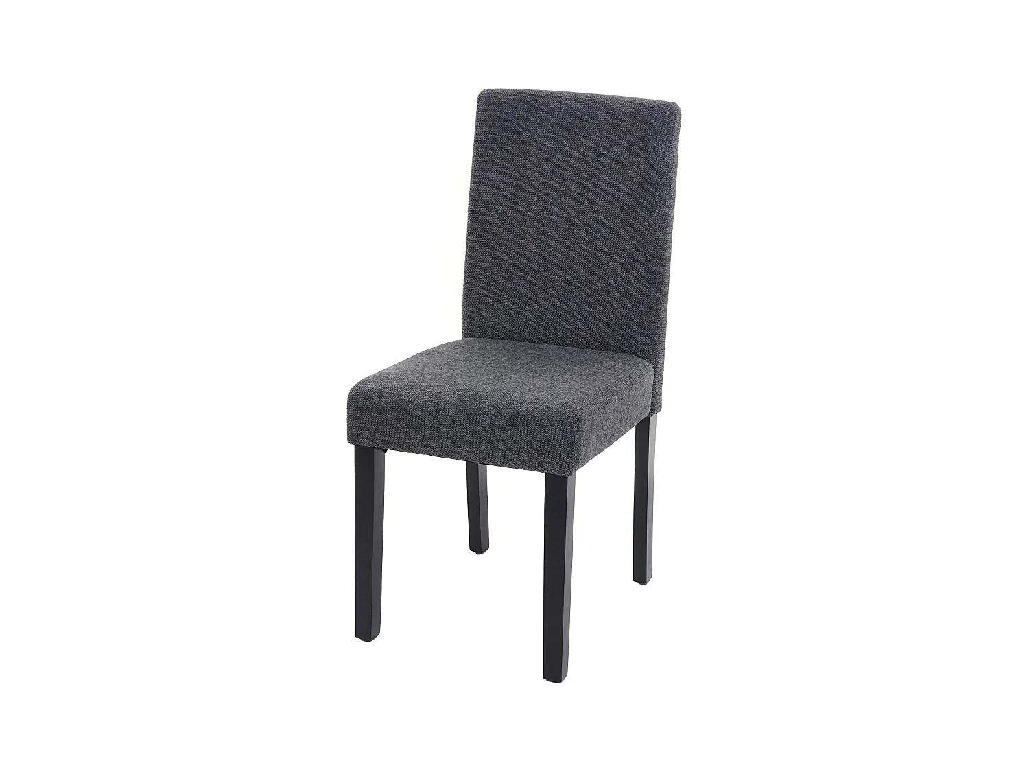 Chaise de salle à manger Littau Schriftzug,  gris anthracite, pieds foncés