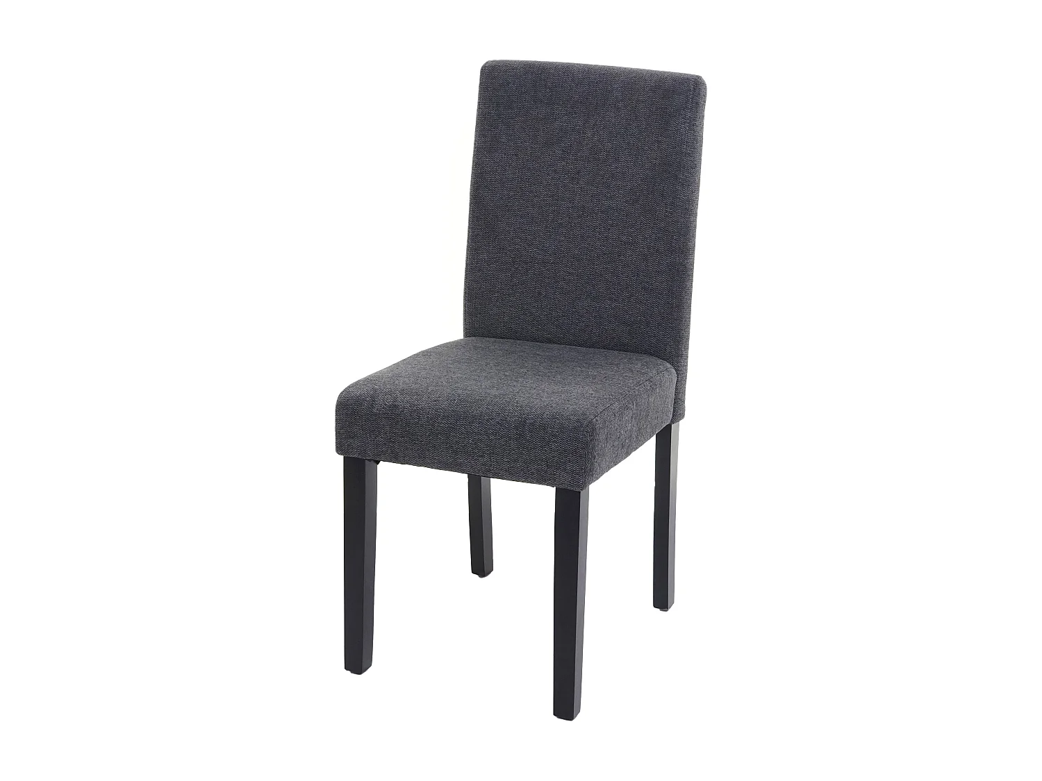 Chaise de salle à manger Littau Schriftzug,  gris anthracite, pieds foncés