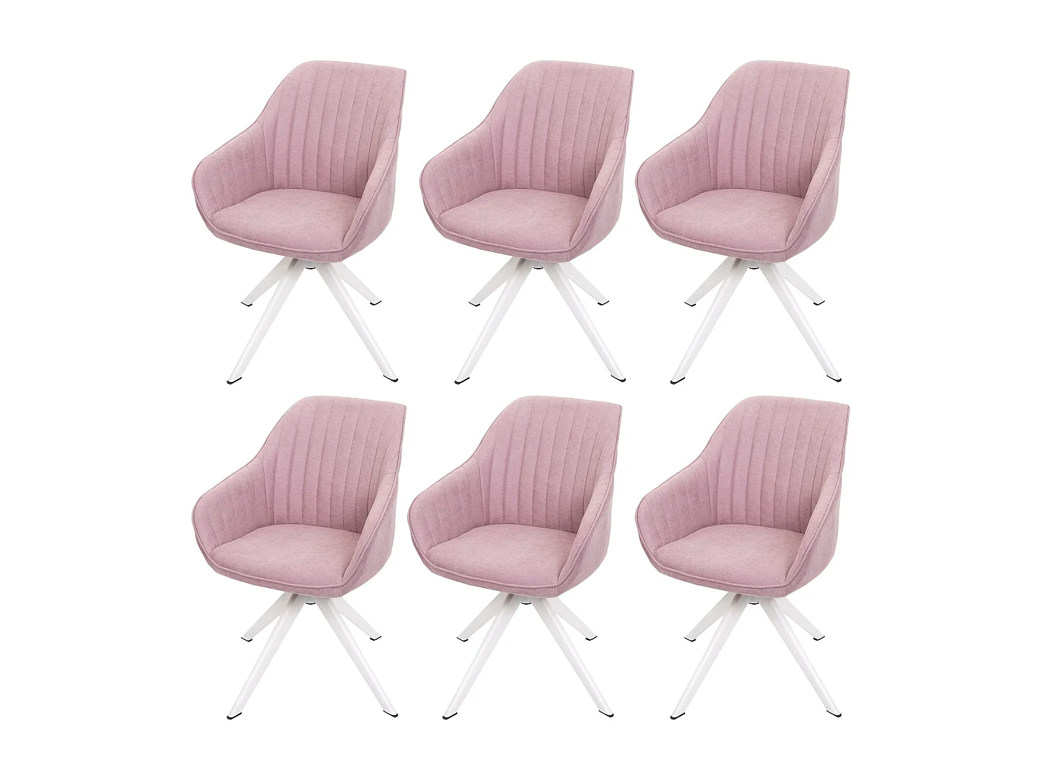 MCW-K27 eetkamerstoel (set van 6),  roze