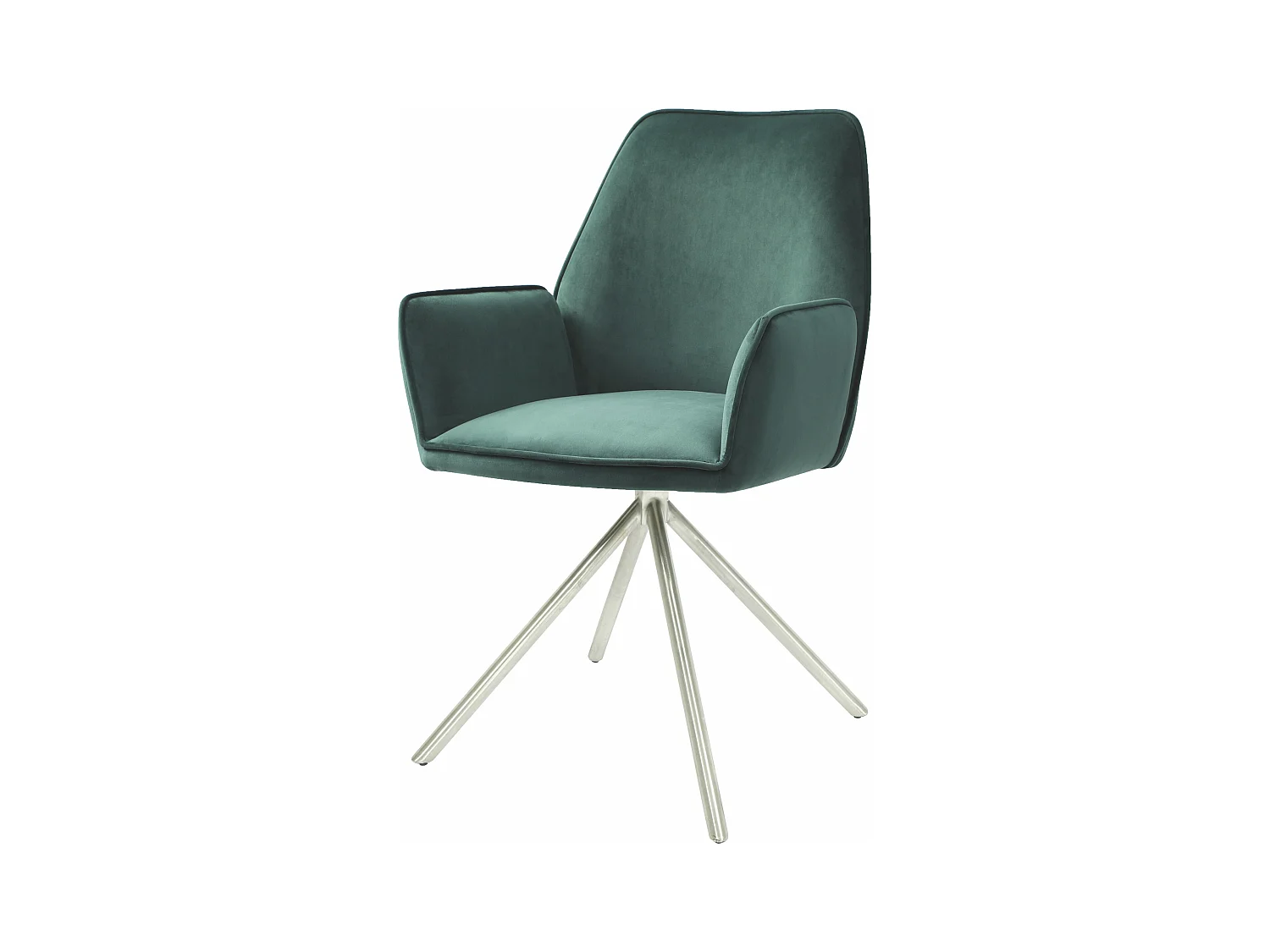 Chaise de salle à manger MCW-G67,  vert, inox