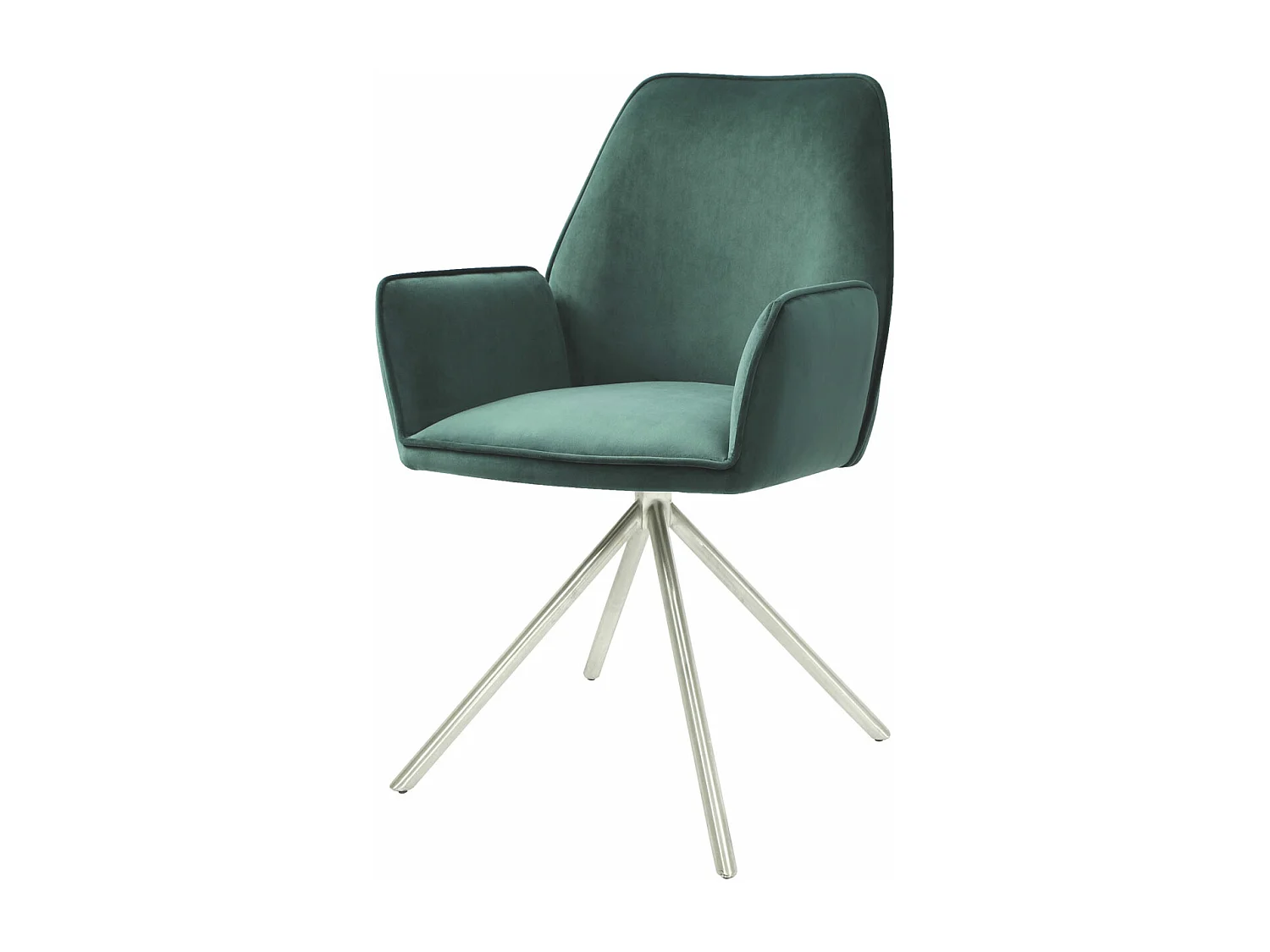 Chaise de salle à manger MCW-G67,  vert, inox