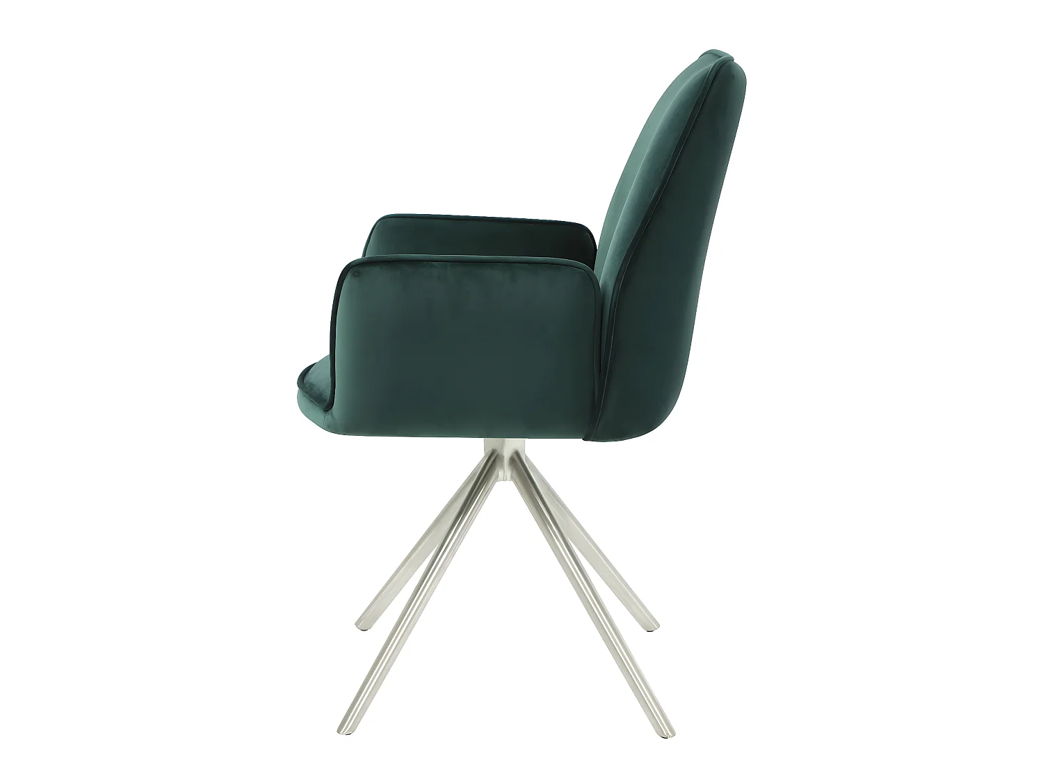 Cadeira de jantar MCW-G67 (conjunto de 6),  verde, aço inoxidável