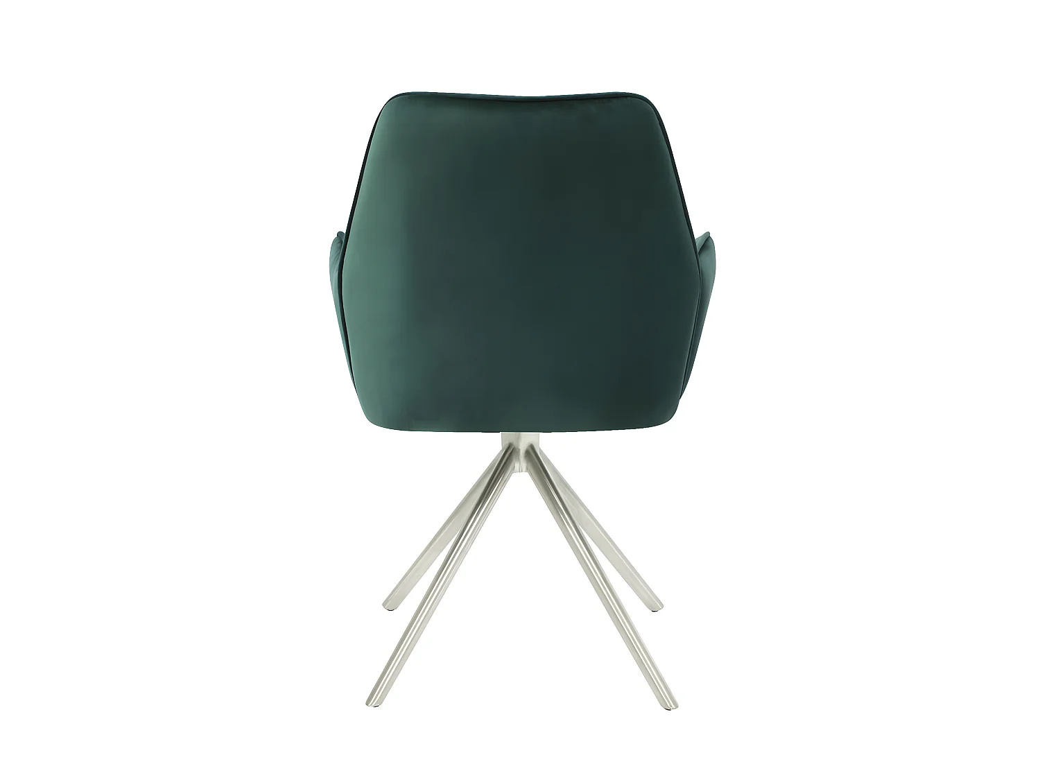 Silla de comedor MCW-G67 (juego de 6),  verde, acero inoxidable