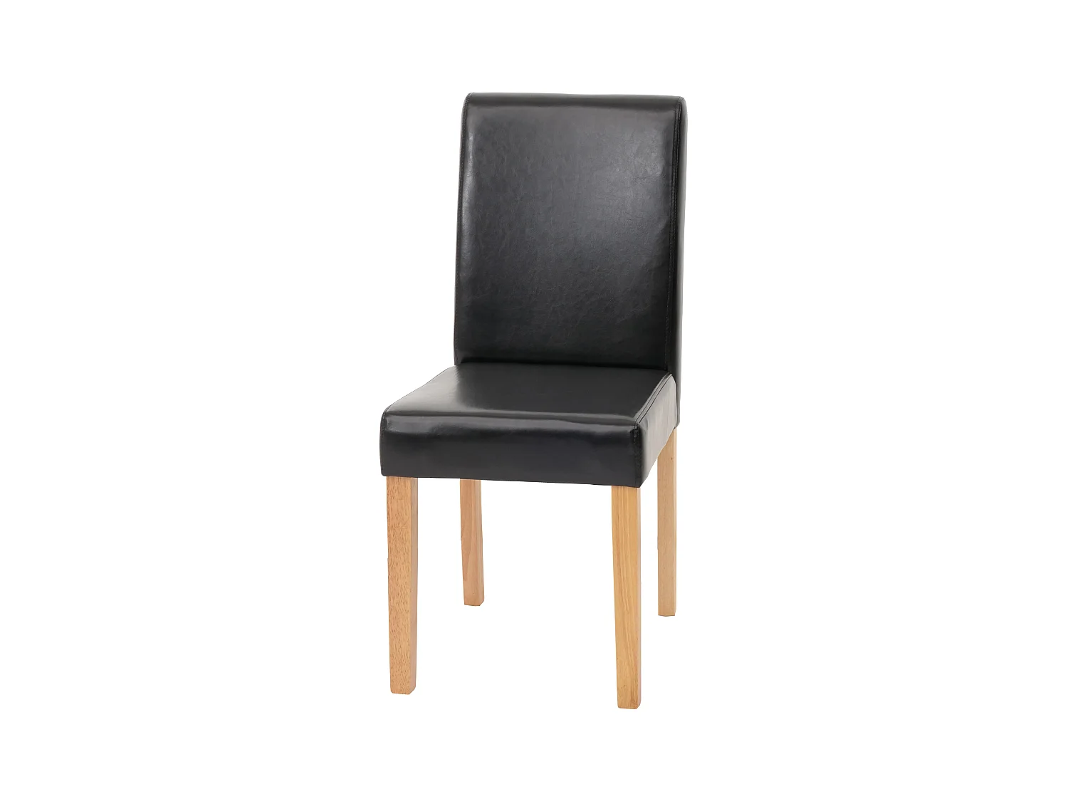 Chaise de salle à manger Littau,  noir, pieds clairs