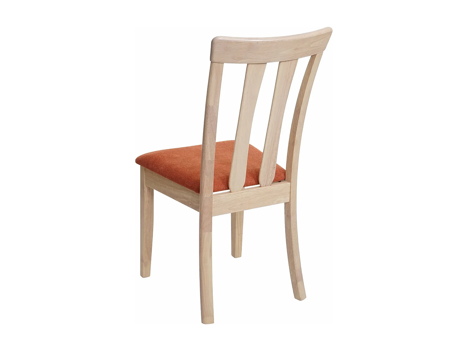 Chaise de salle à manger MCW-G46 (lot de 6),  cadre naturel, orange