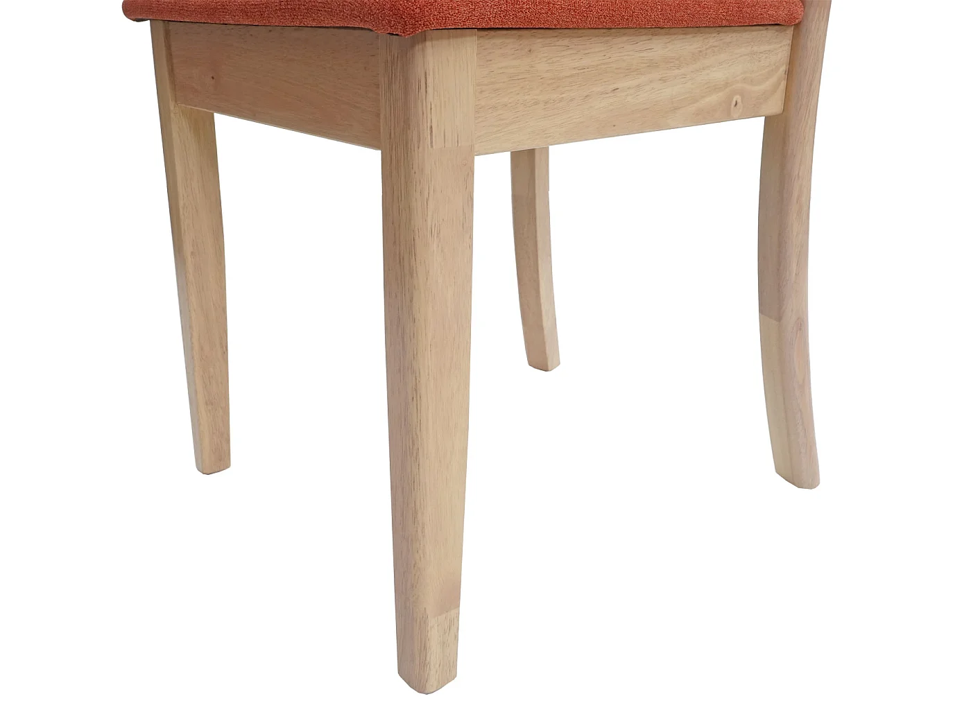 Chaise de salle à manger MCW-G46 (lot de 6),  cadre naturel, orange