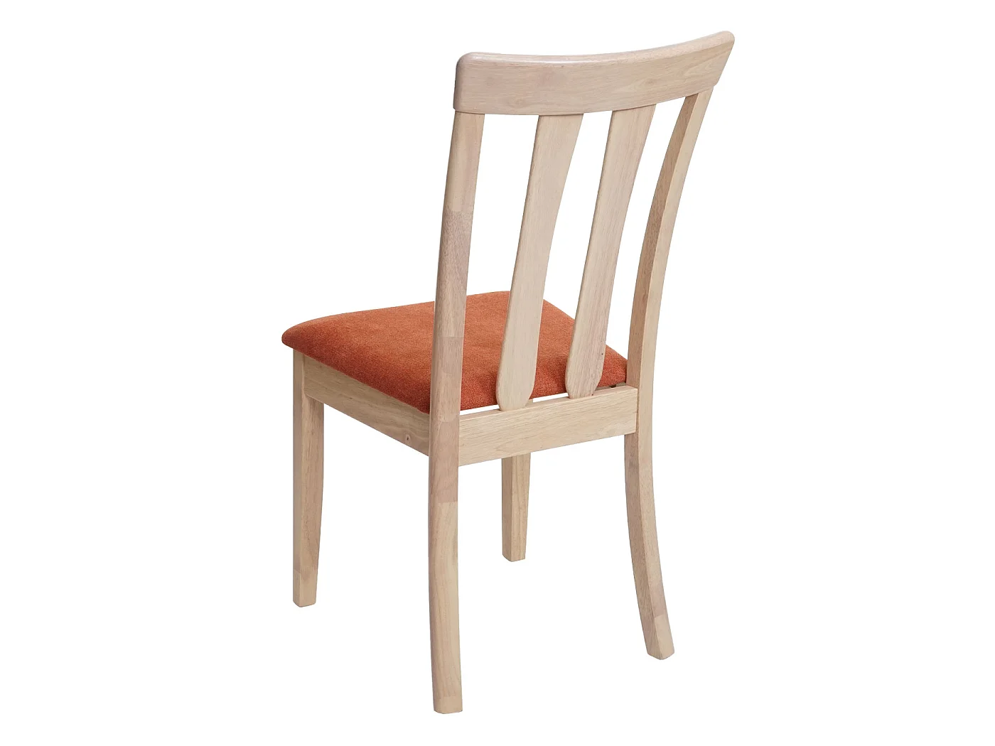 Chaise de salle à manger MCW-G46 (lot de 6),  cadre naturel, orange