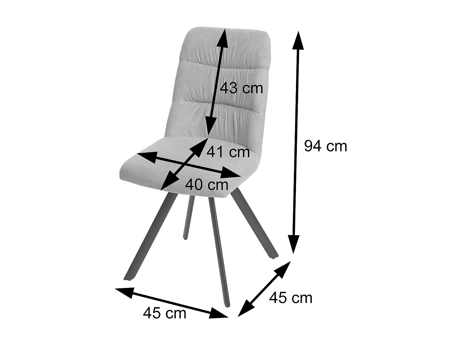 Eetkamerstoel MCW-J69 (set van 2),  crème-beige