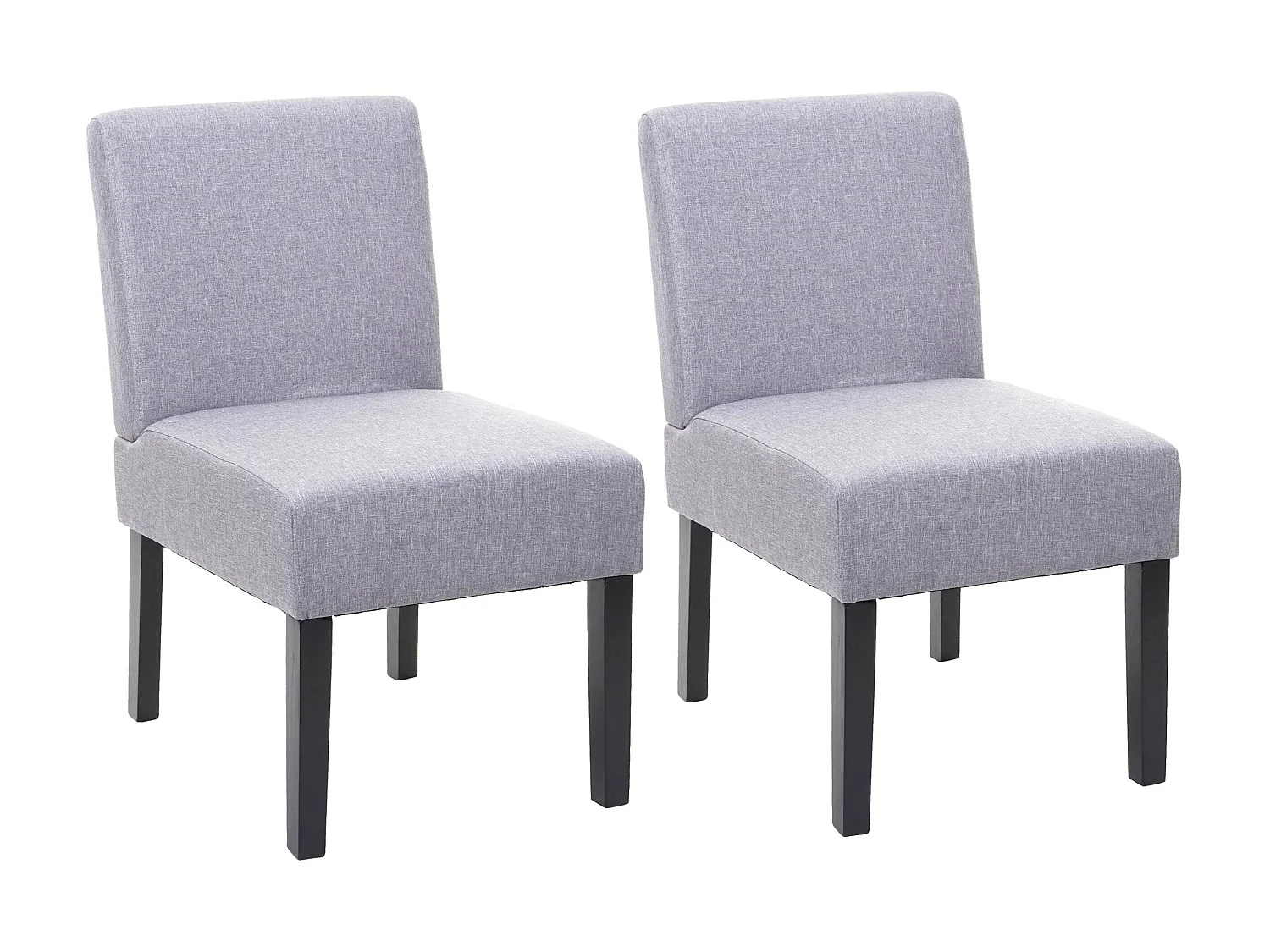 Chaise de salle à manger MCW-F61 (lot de 2),  gris