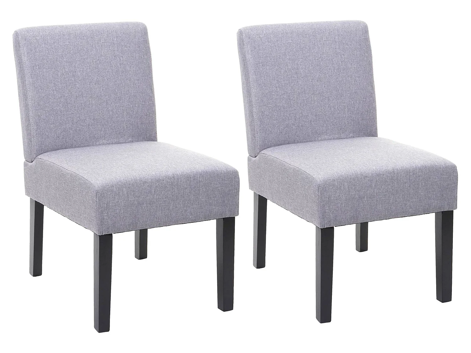 Eetkamerstoel MCW-F61 (set van 2),  grijs