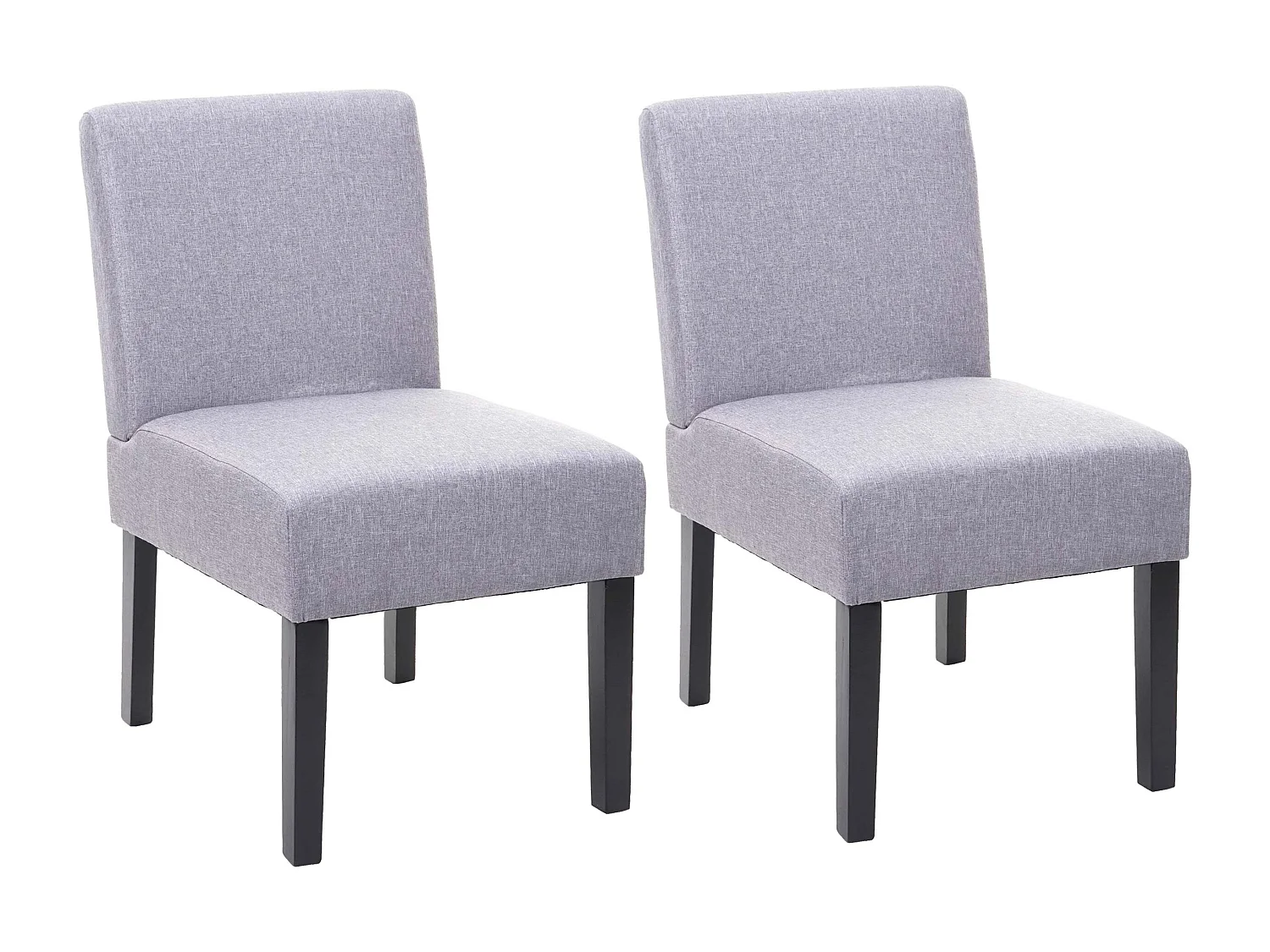 Chaise de salle à manger MCW-F61 (lot de 2),  gris