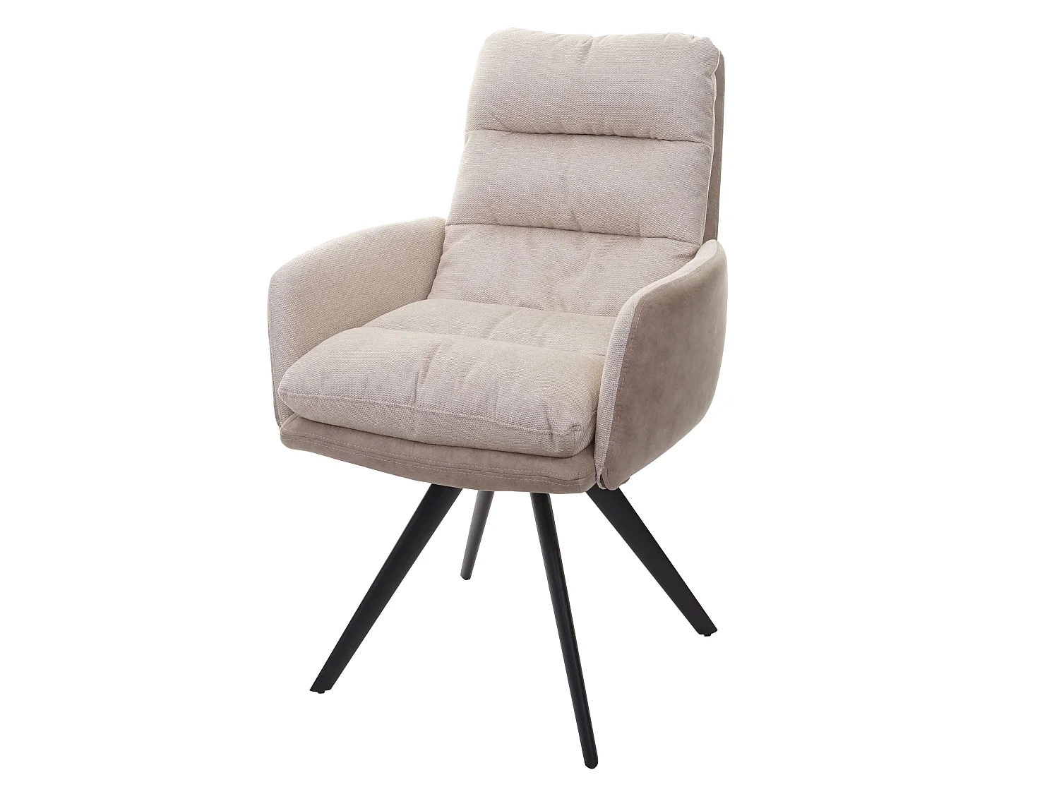 Krzesło do jadalni MCW-G66,  kremowy, z podłokietnikiem