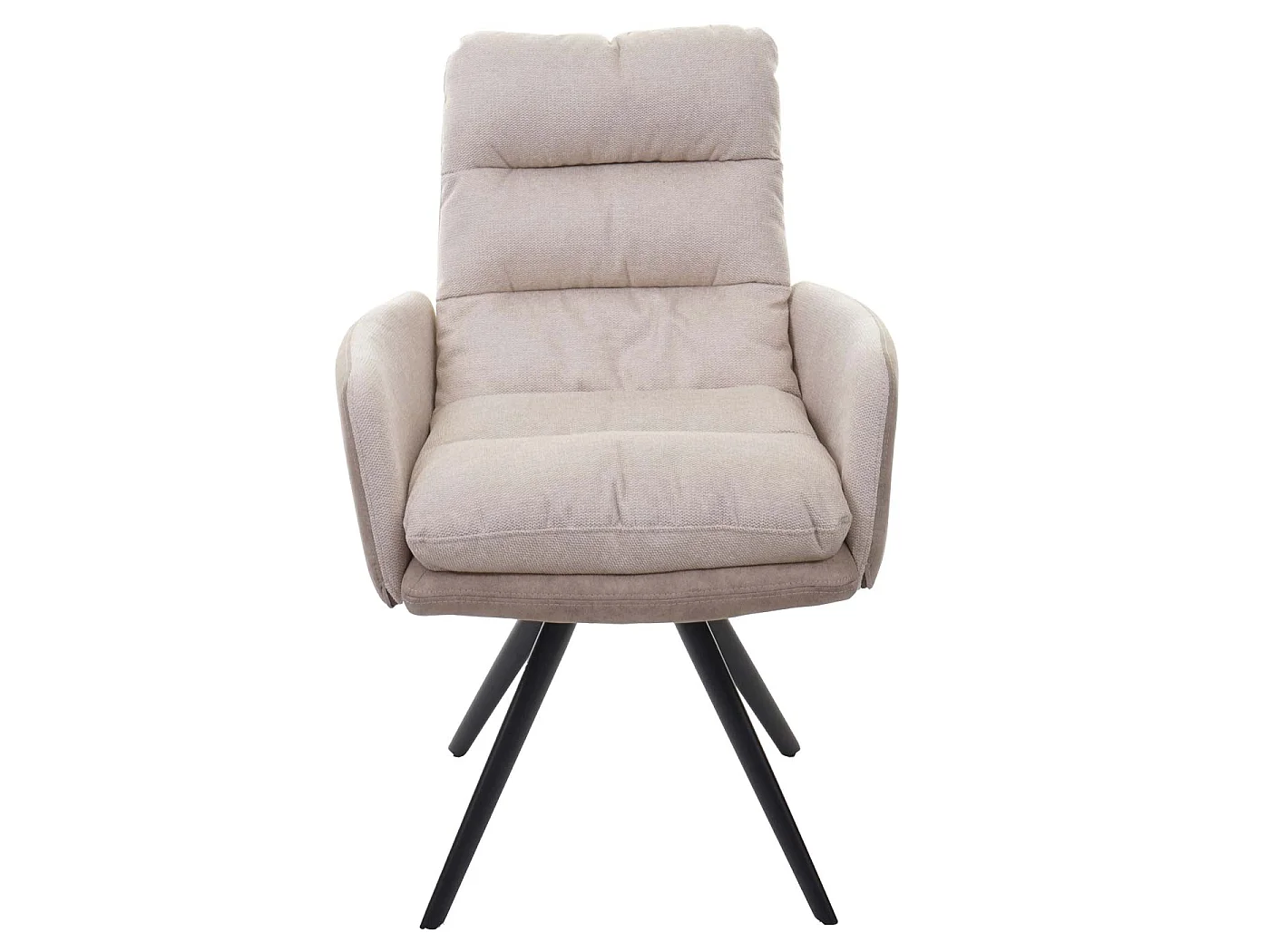 Krzesło do jadalni MCW-G66,  kremowy, z podłokietnikiem