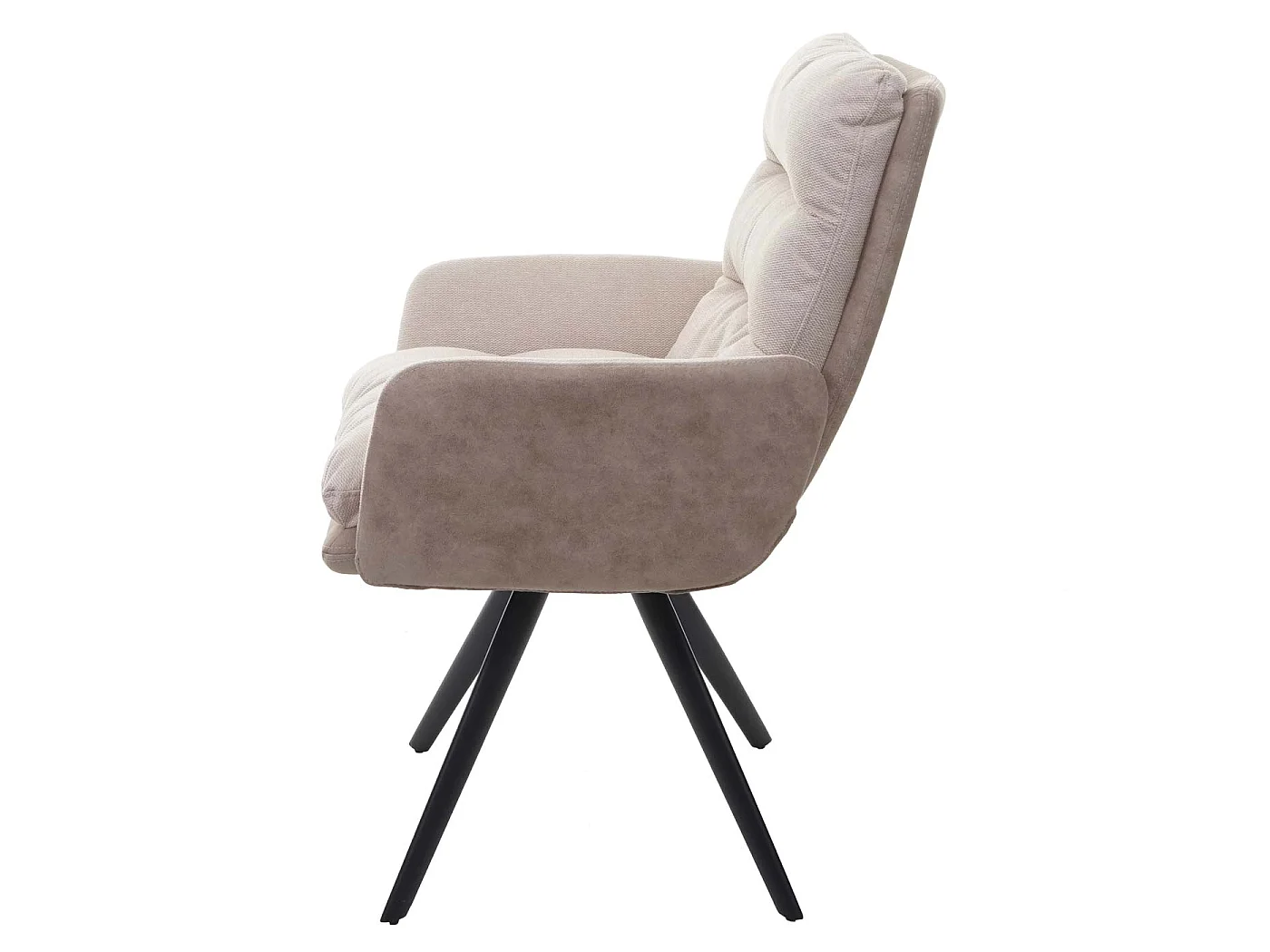 Krzesło do jadalni MCW-G66,  kremowy, z podłokietnikiem