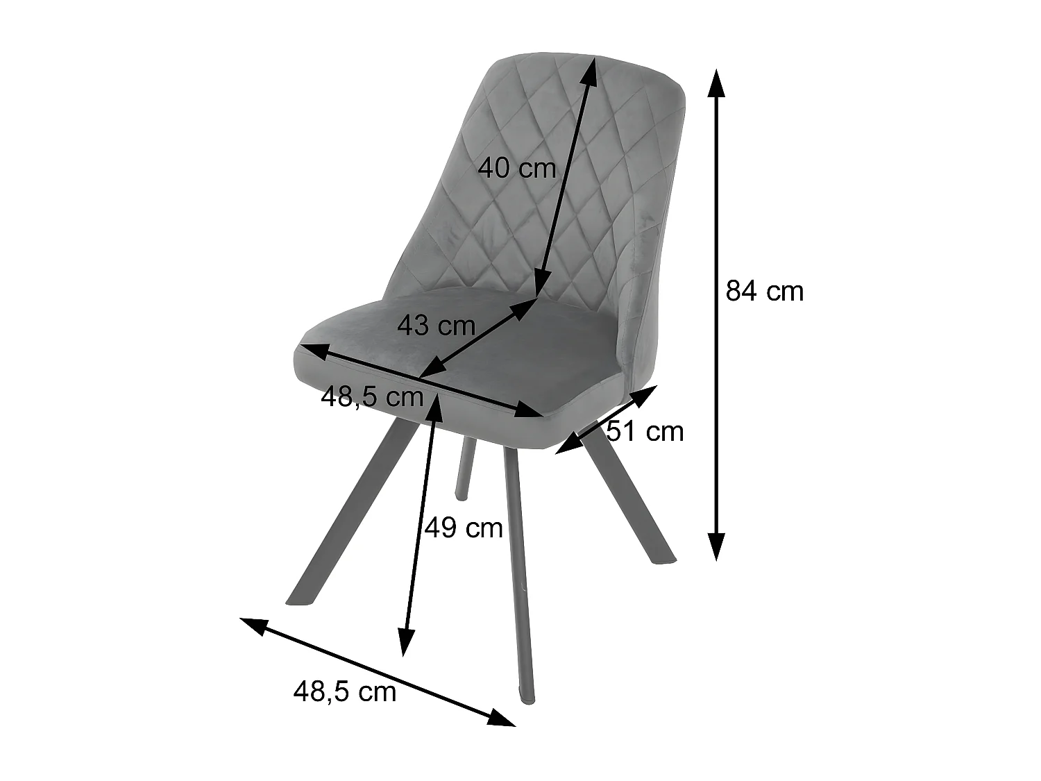 Krzesło do jadalni MCW-K25 (zestaw 6 sztuk),  ciemny brąz