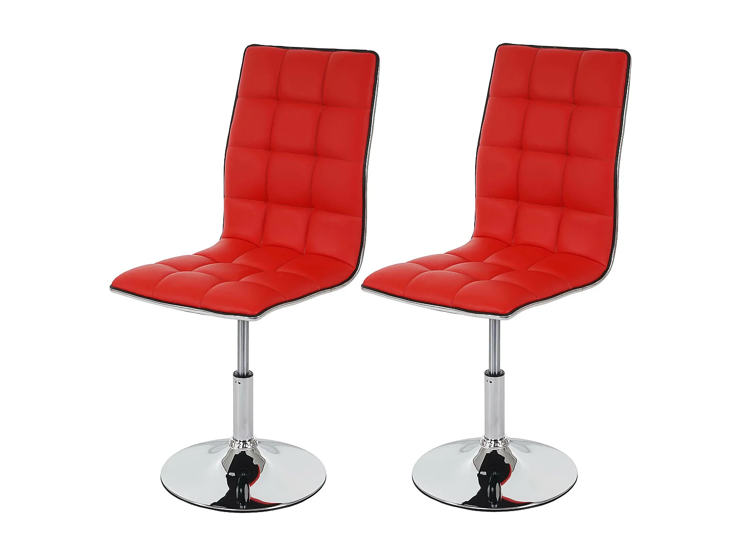 Eetkamerstoel MCW-C41 (set van 2),  rood