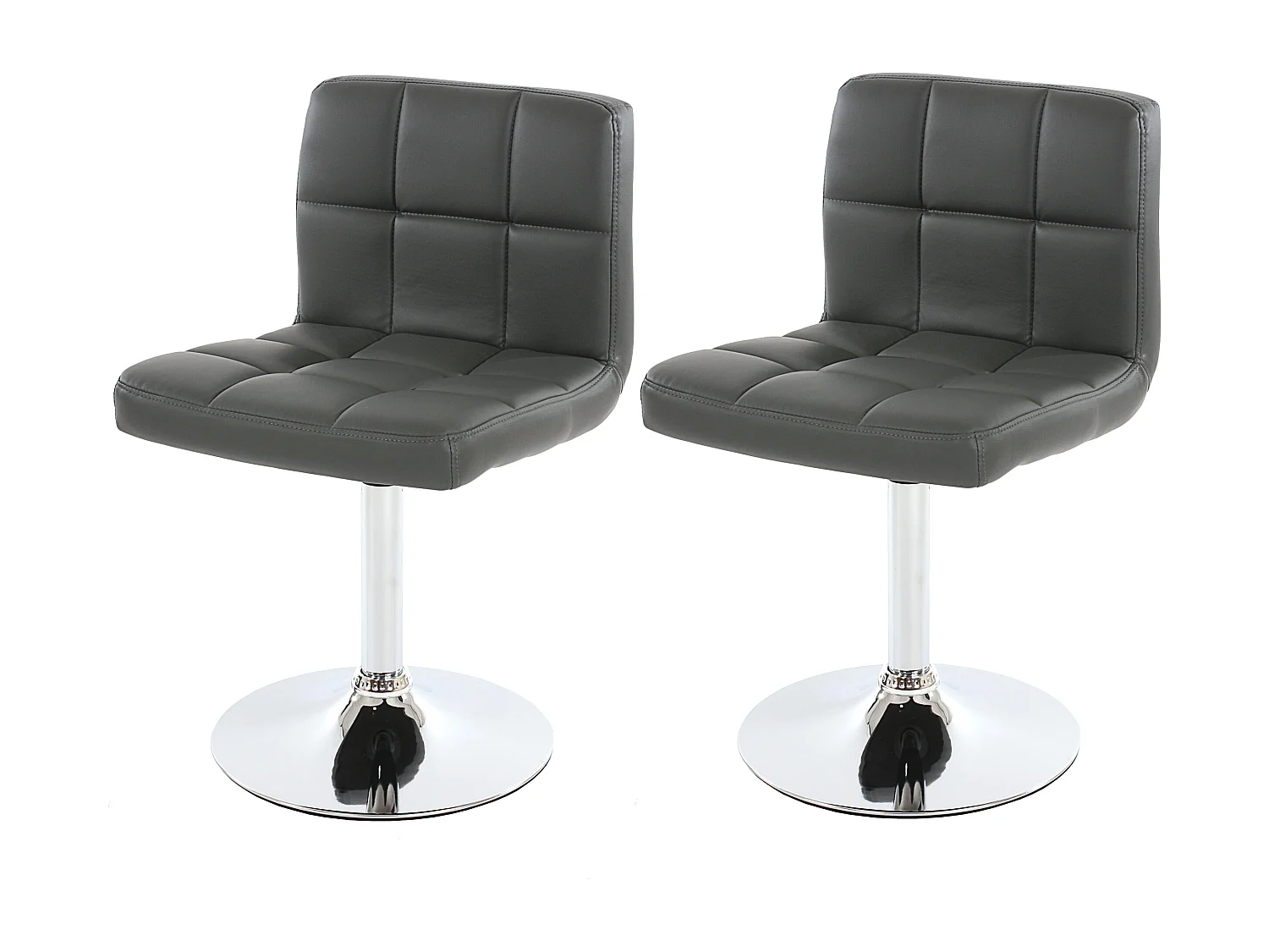 Eetkamerstoel Cadiz (set van 2),  grijs