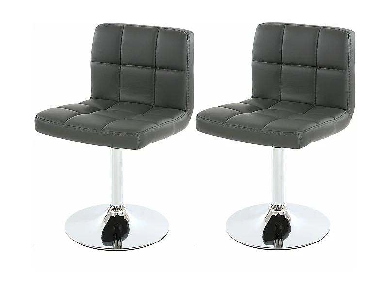 Chaise de salle à manger Cadiz (lot de 2),  gris