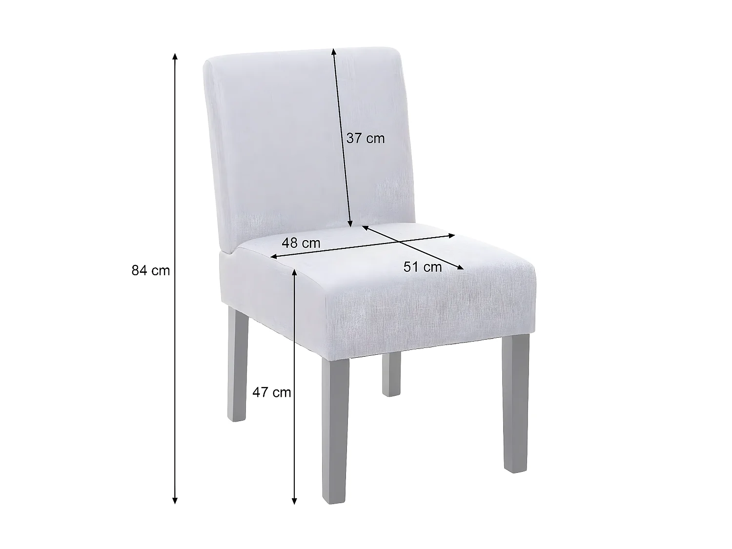 Silla de comedor MCW-F61 (juego de 6),  marrón