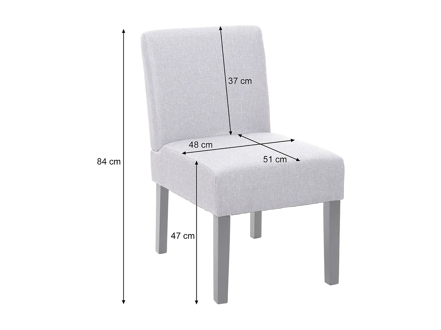 Eetkamerstoel MCW-F61 (set van 6),  bruin
