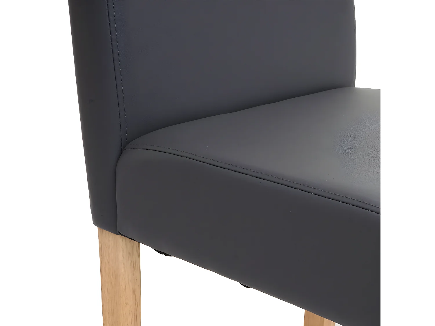 Chaise de salle à manger Littau,  gris mat, pieds clairs