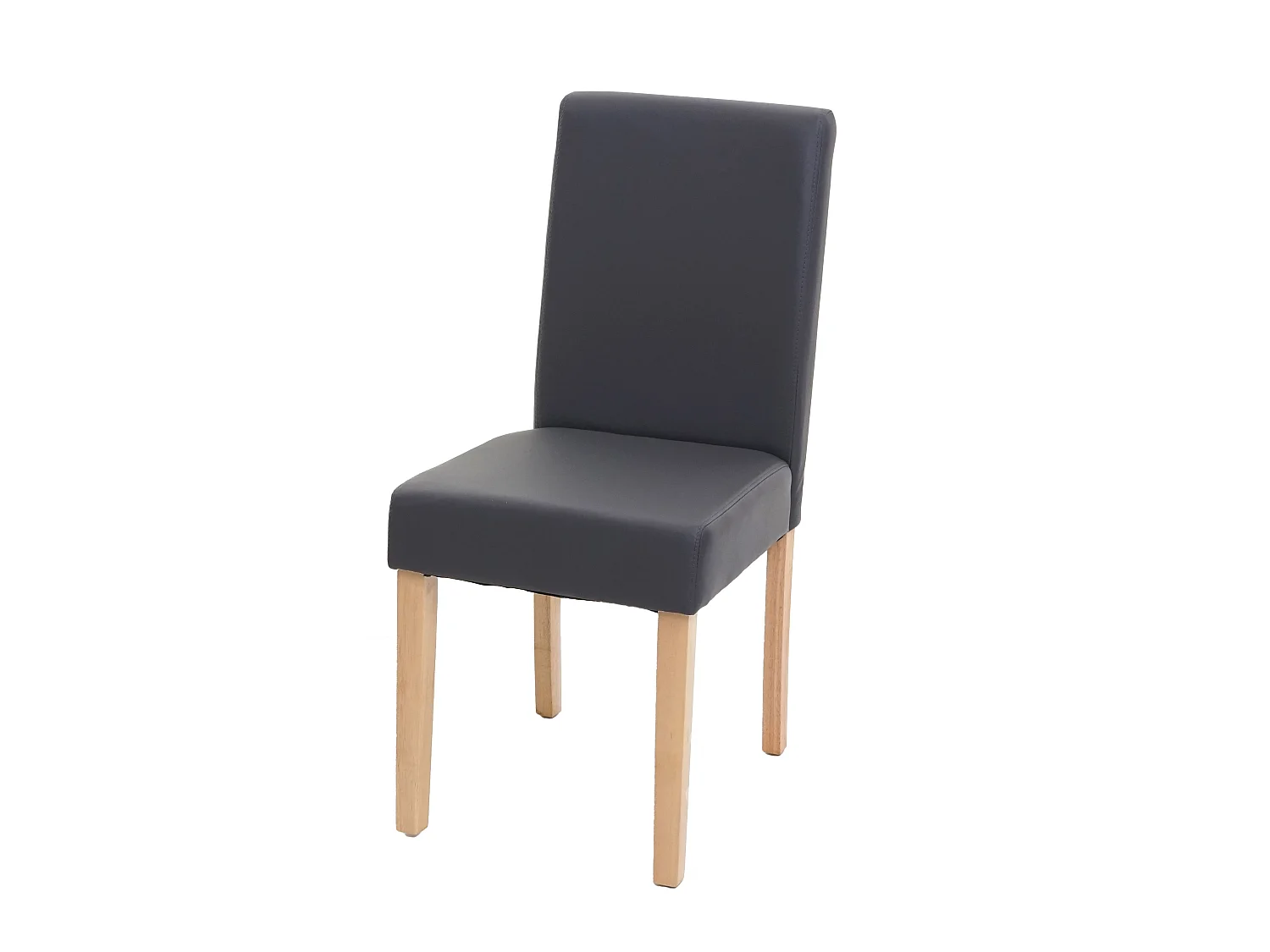 Chaise de salle à manger Littau,  gris mat, pieds clairs