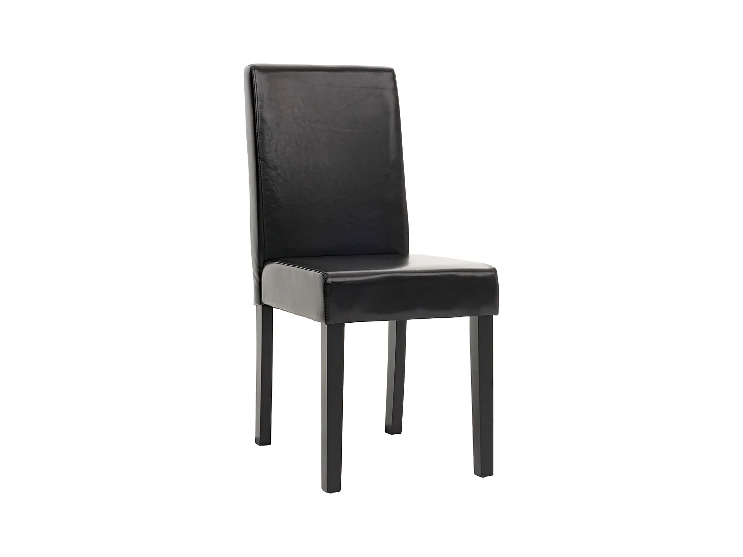 Chaise de salle à manger Littau,  noir, pieds foncés