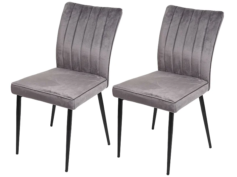 Cadeira de jantar MCW-K16 (conjunto de 2),  cinzento escuro