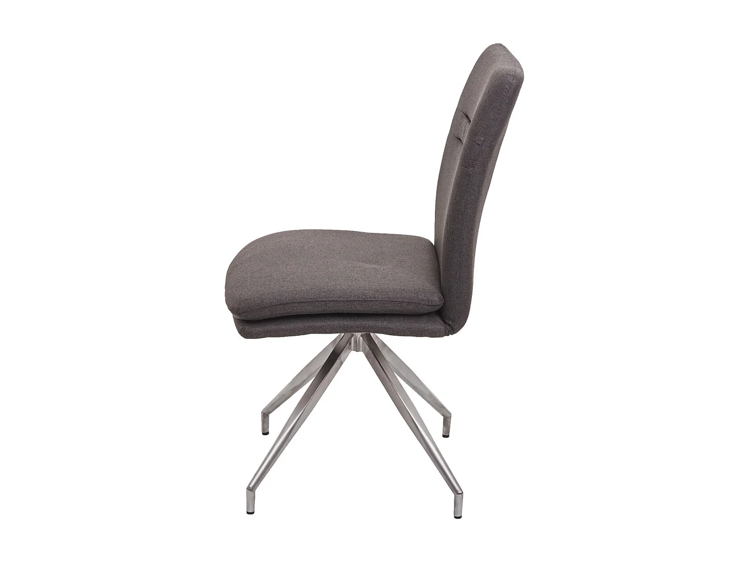 Esszimmerstuhl MCW-H70 (6er-Set), Grau-braun