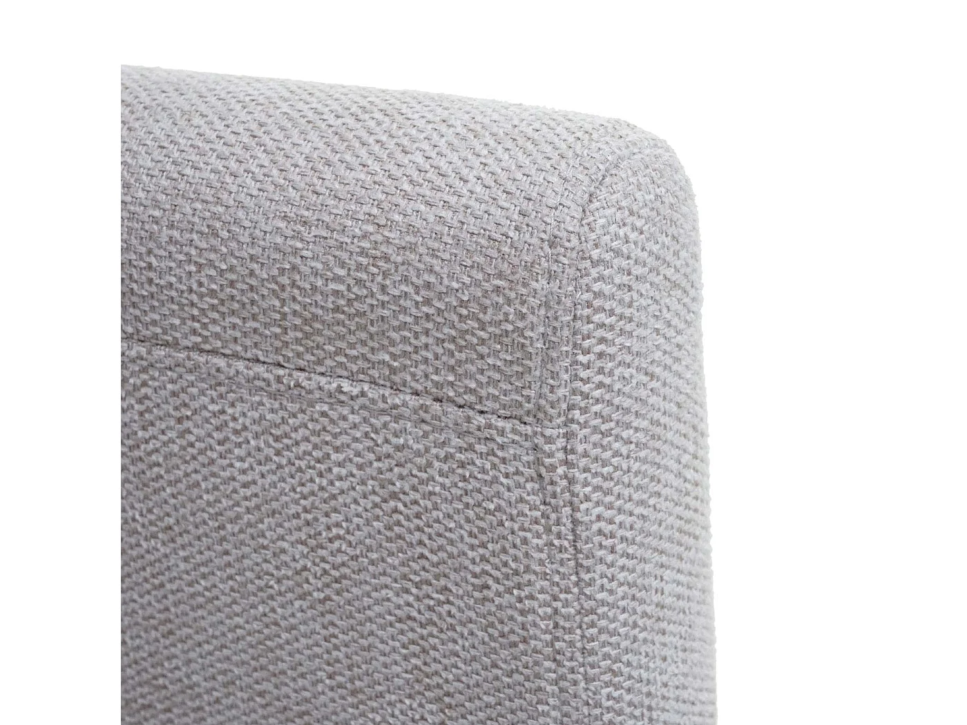 Chaise de salle à manger Littau (lot de 2),  textile, beige crème, pieds foncés