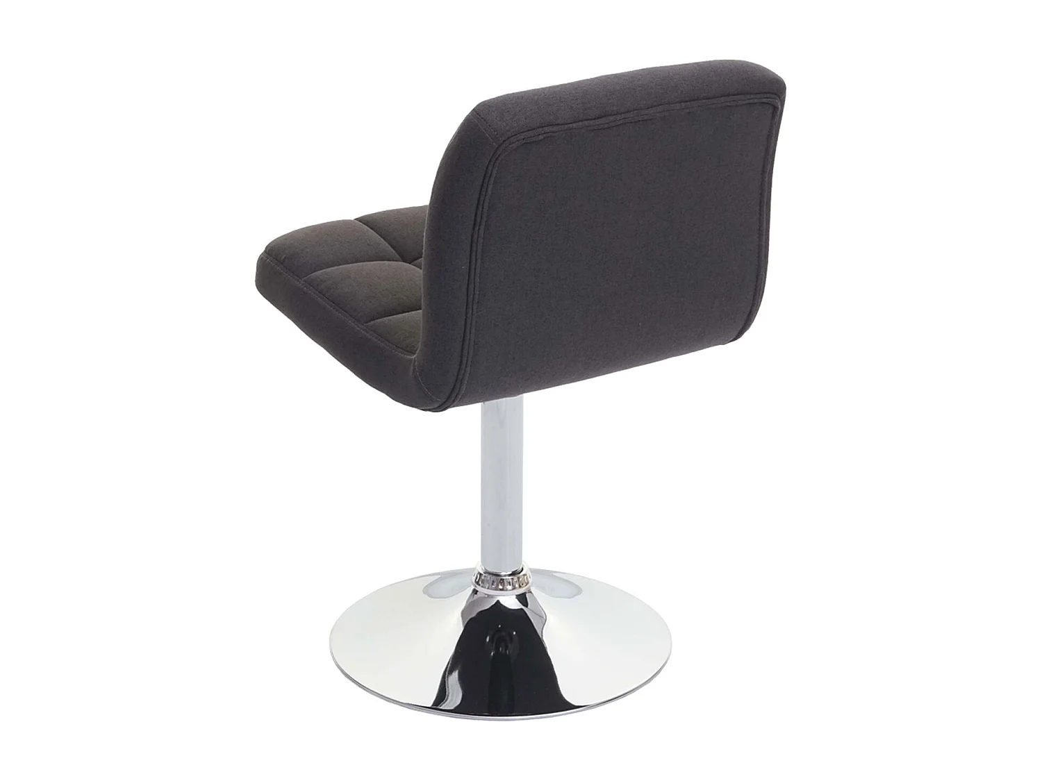 Sedia lounge Kavala tessuto 48x45x78cm grigio scuro