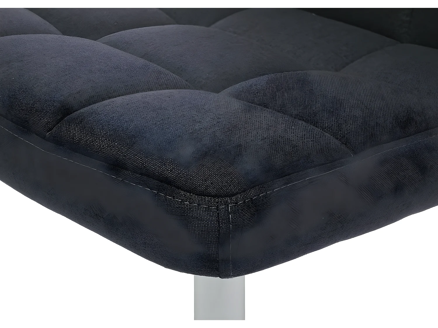 Chaise de salle à manger Cadiz, pivotante,  tissu/textile gris foncé, base chromée