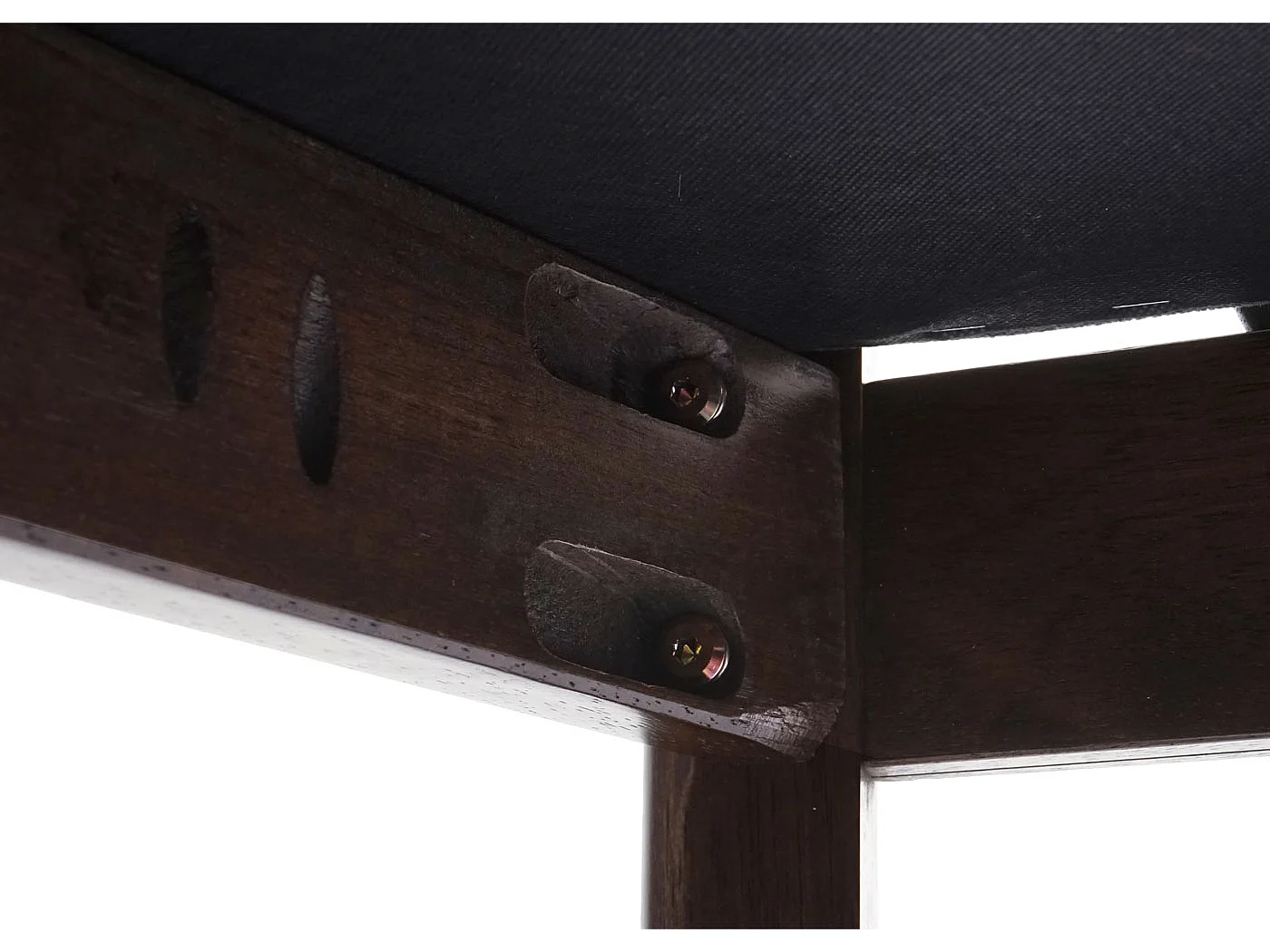 Silla de comedor MCW-G46 (juego de 2),  estructura oscura, gris oscuro
