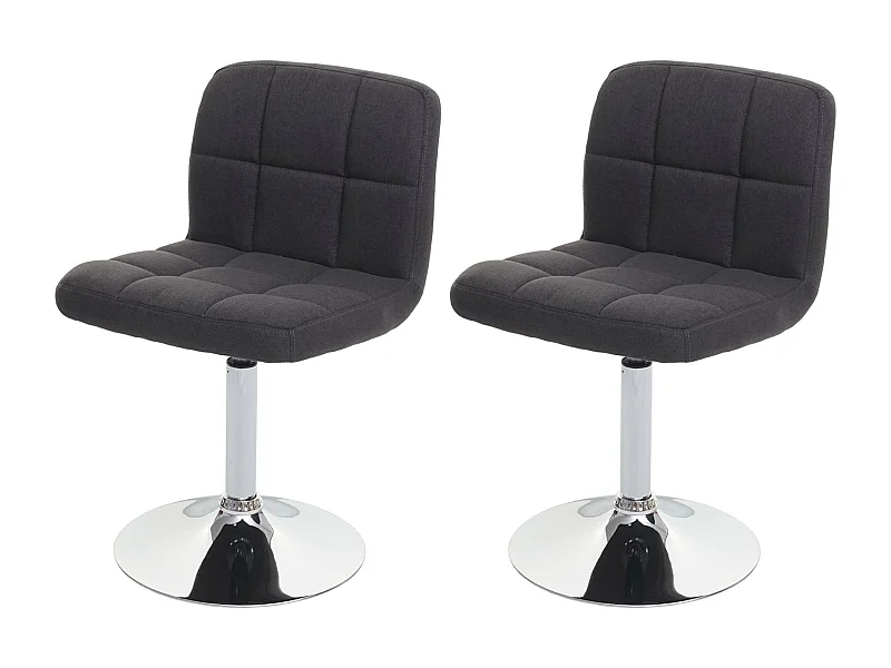 Cadiz eetkamerstoel (set van 2),  donkergrijs